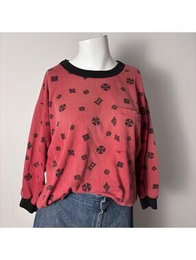 Vintage Knitpicks Faded Red Oversized Top